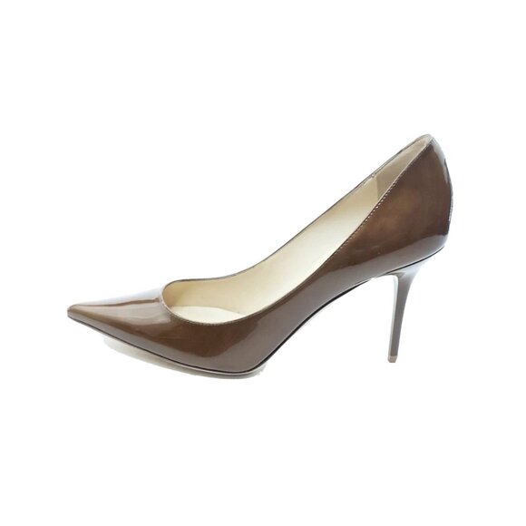 Jimmy Choo Agnes Tan Patent Leather Pointed Toe Pumps Womens Size 38 US 8 - Picture 1 of 14